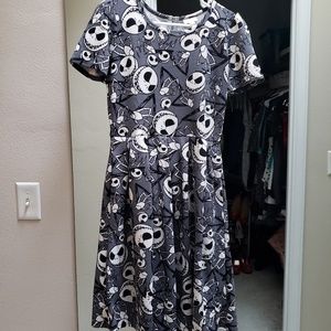 Like-New/EUC LuLaRoe Jack Skellington Amelia Dress